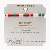 Skylar Paige, Just Beachy Morse Code Bracelet