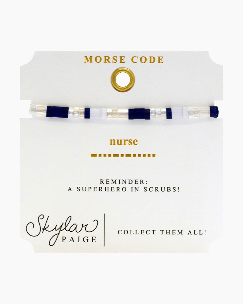 Skylar Paige, Nurse Morse Code Bracelet