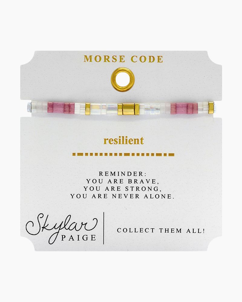 Skylar Paige, Resilient Morse Code Bracelet