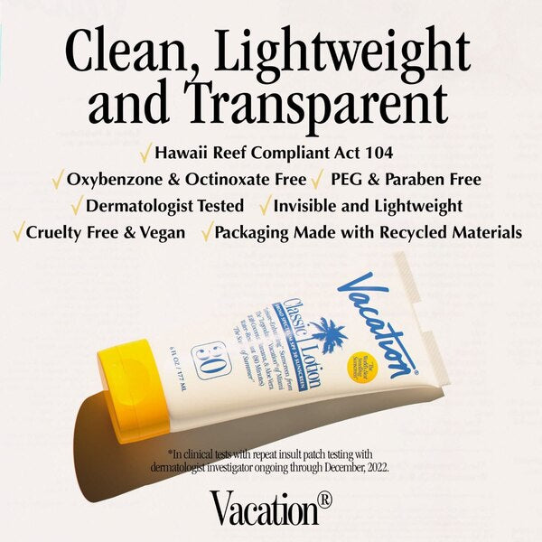 Vacation Classic Sunscreen Lotion SPF 30
