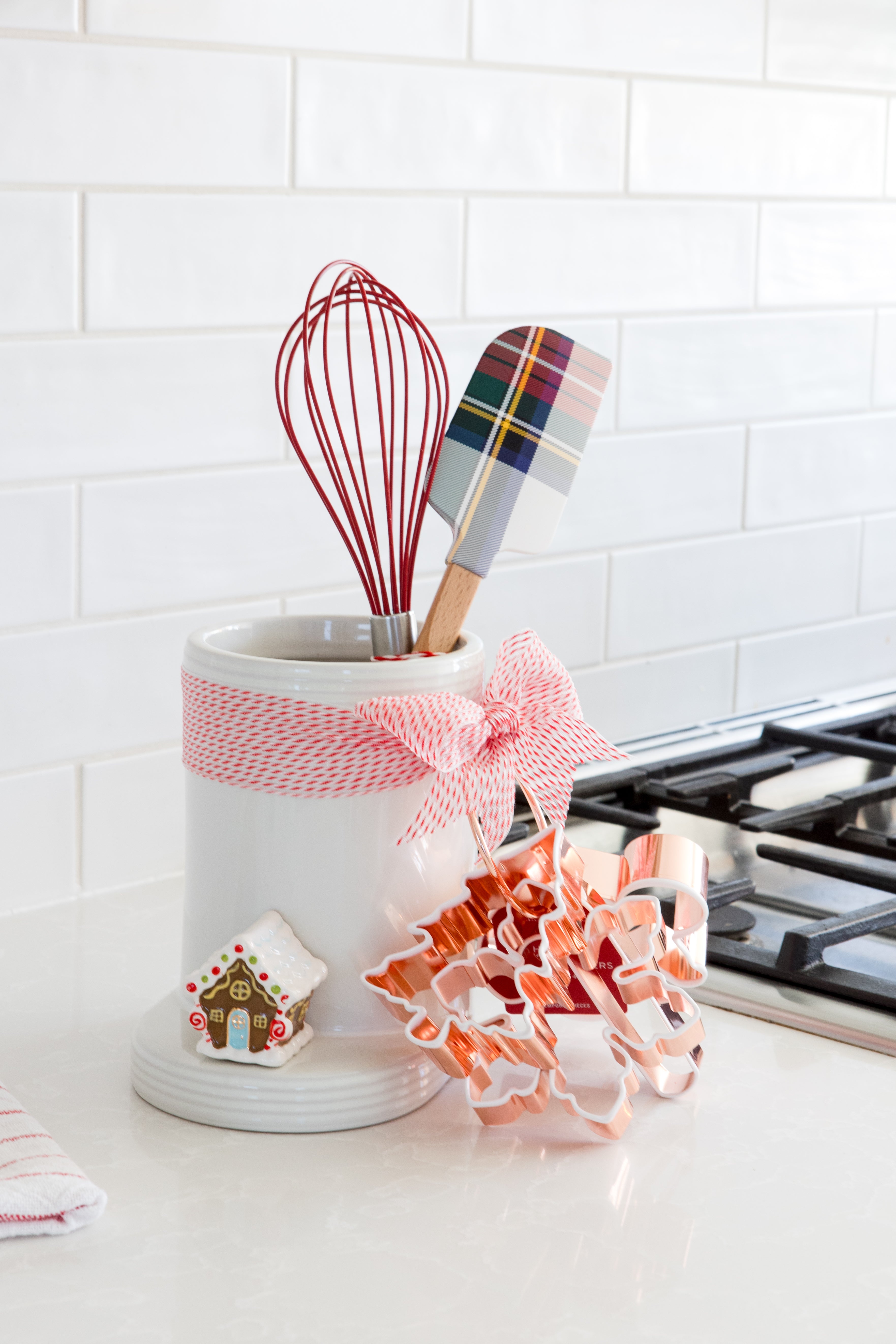 Nora Fleming Pinstripes Utensil Crock