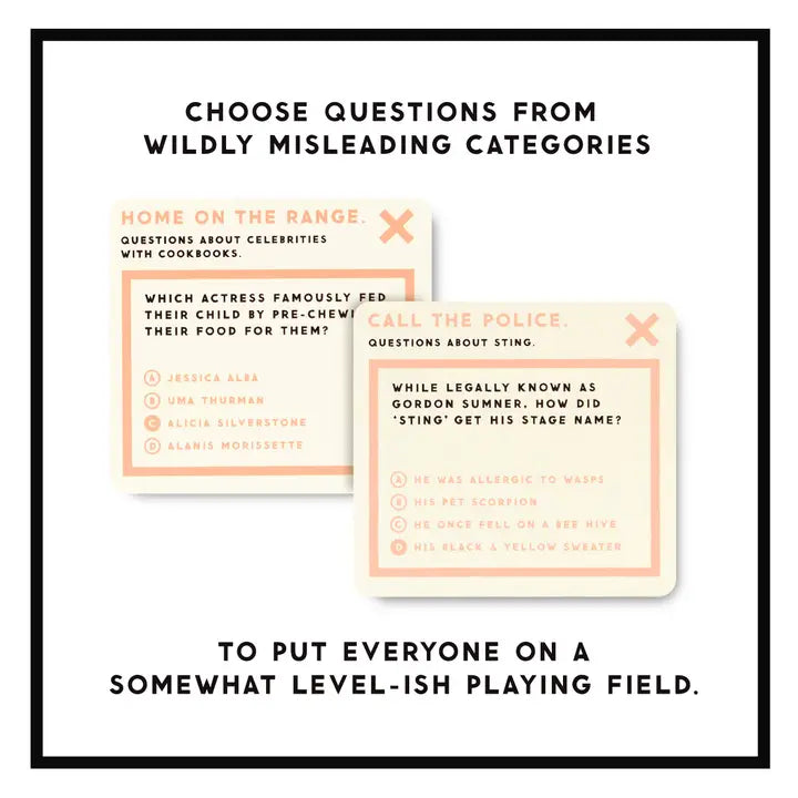 Irrelevant Celebrity Trivia Game