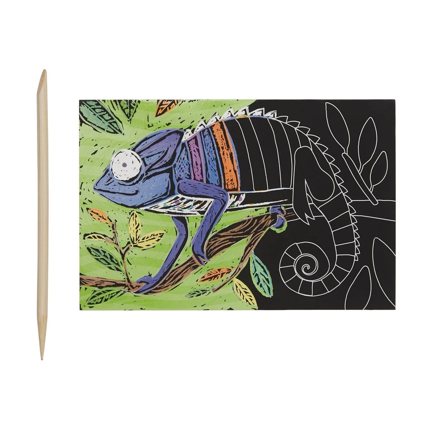 Mini Scratch & Scribble Art Kits, Jungle Fun