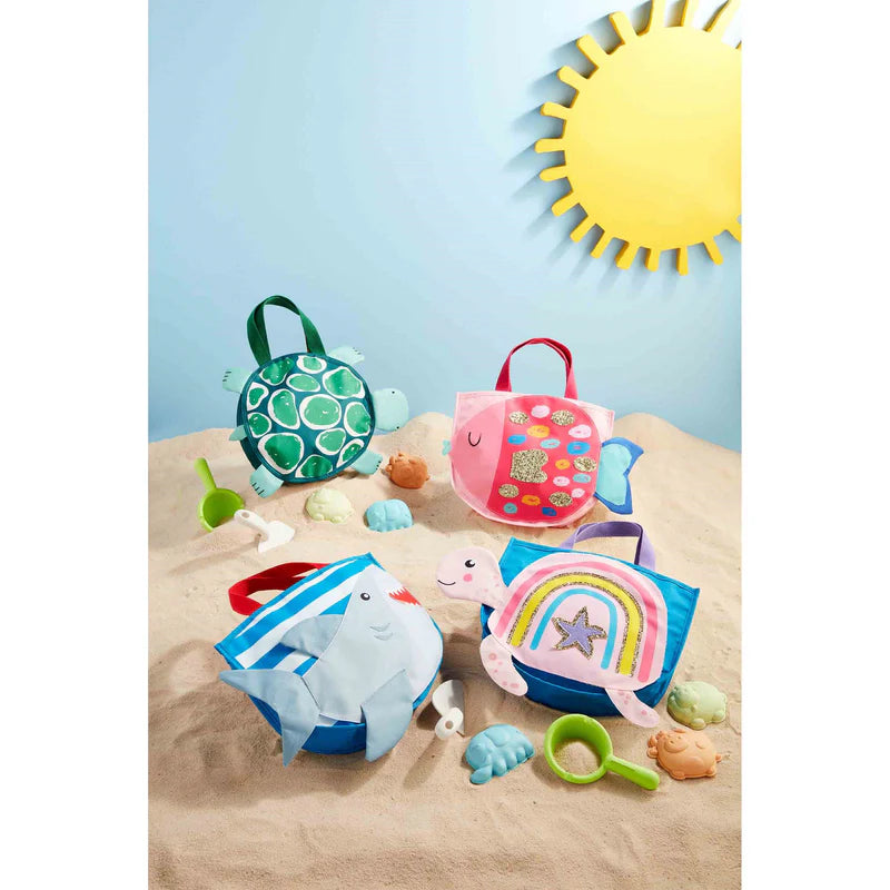 Shark Beach Tote with Sand Toys