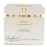Breathe, Skylar Paige Morse Code Bracelet