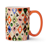 Rifle Paper Co. Halloween Argyle Porcelain Mug