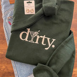 Dirty Martini Embroidered Crewneck Sweatshirt