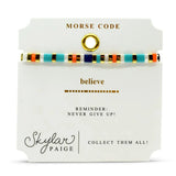 Believe, Skylar Paige Morse Code Bracelet