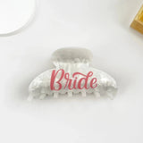 White Bride Claw Hair Clip