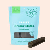 Bocce's Brushy Sticks Dental Bars (Coconut & Mint Flavor) Dog Treats, Medium Sized Dogs