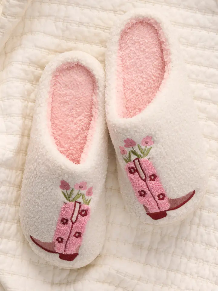 Cowgirl Boots Slippers