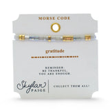 Gratitude, Skylar Paige Morse Code Bracelet
