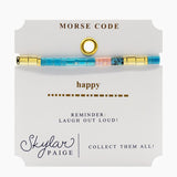 Happy, Skylar Paige Morse Code Bracelet
