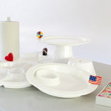 Nora Fleming Melamine Pinstripes Platter with Riser