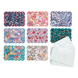 Liberty Scalloped Floral Notecard Set