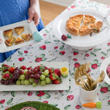 Nora Fleming Melamine Pinstripes Platter with Riser