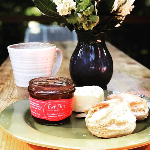 Eat This Yum Strawberry Lemon Lavender Preserve Jam