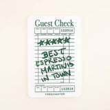 Espresso Martini Guest Check XL Coaster