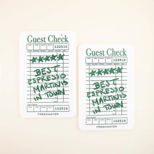 Espresso Martini Guest Check XL Coaster