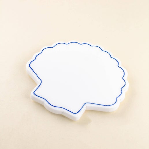 Seashell Acrylic Coaster Set