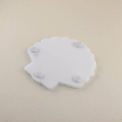 Seashell Acrylic Coaster Set