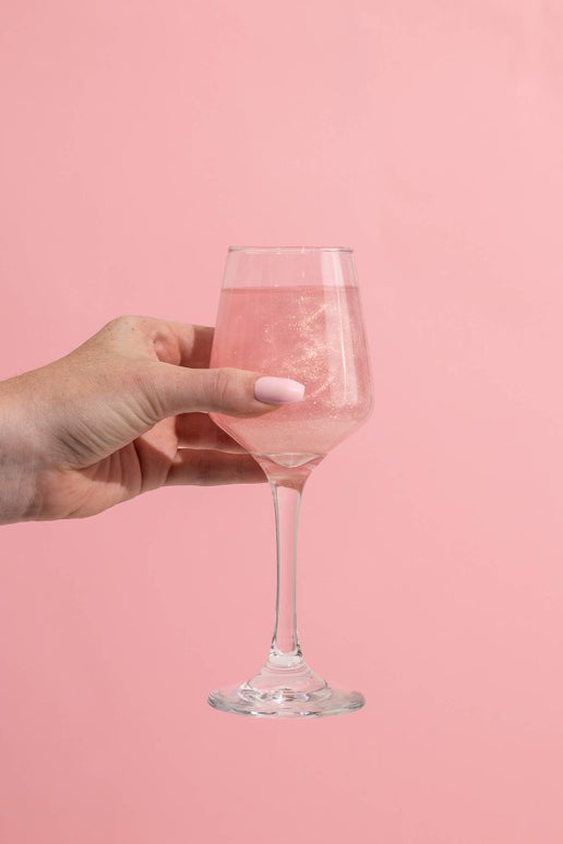 Will You Be My Bridesmaid? Cotton Candy Drink Glitter Bombs