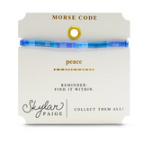 Peace, Skylar Paige Morse Code Bracelet
