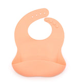 Peach Silicone Bib