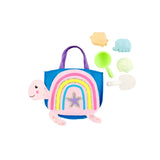 Pink Turtle Beach Tote with Sand Toys