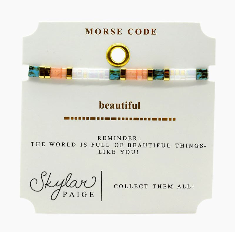 Skylar Paige, Beautiful Morse Code Bracelet