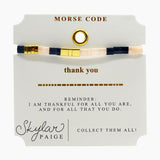 Skylar Paige, Thank You Morse Code Bracelet