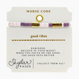 Skylar Paige, Good Vibes Morse Code Bracelet