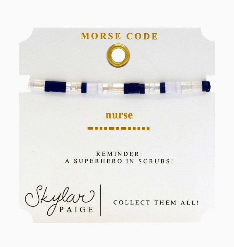 Skylar Paige, Nurse Morse Code Bracelet