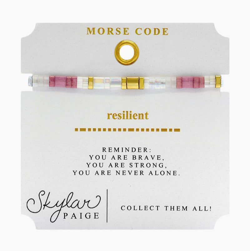 Skylar Paige, Resilient Morse Code Bracelet