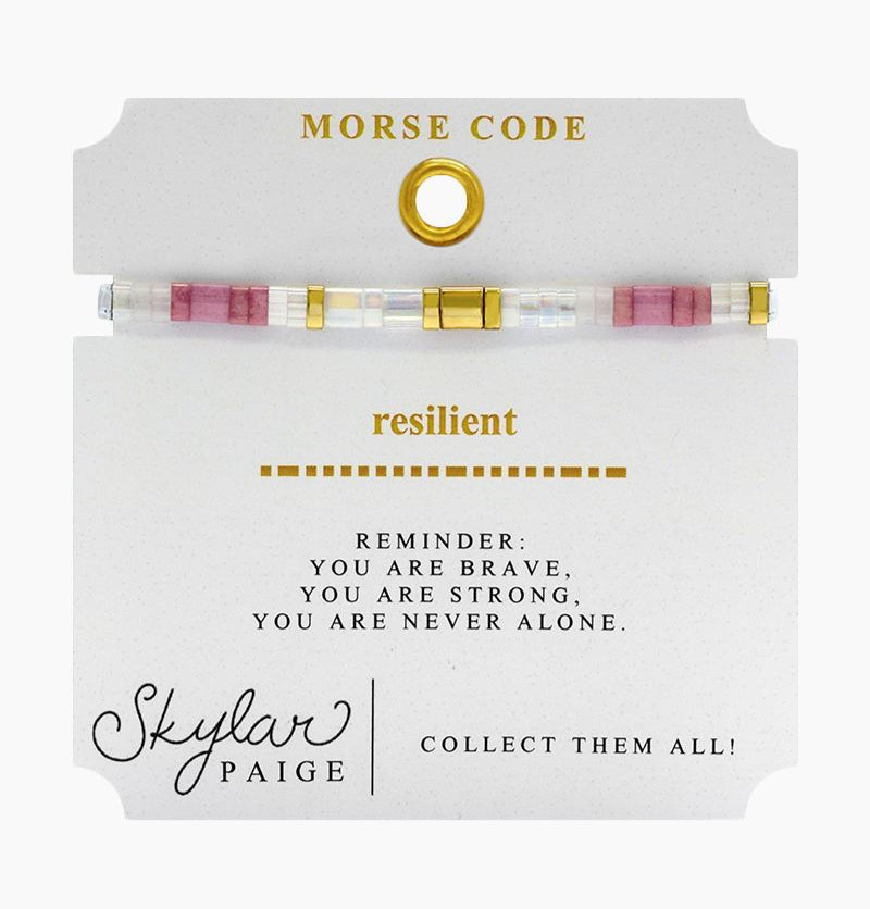 Skylar Paige, Resilient Morse Code Bracelet