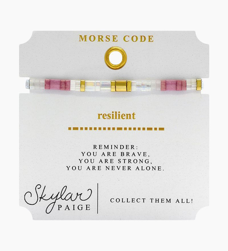 Skylar Paige, Resilient Morse Code Bracelet