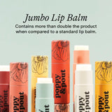 Poppy & Pout Lip Balm, Pomegranate Peach