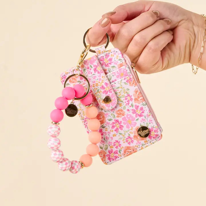 Floral Secret Garden Keychain Wallet