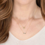 Dune 14K Yellow Gold Vermeil Sunburst Necklace with Sand from the Jersey Shore