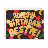 'Happy Birthday Bestie!', Greeting Card