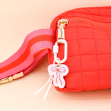 Pink Bow Bag Charm