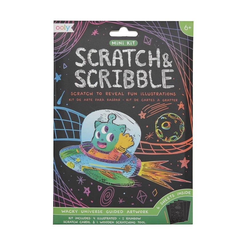 Mini Scratch & Scribble Art Kit, Wacky Universe
