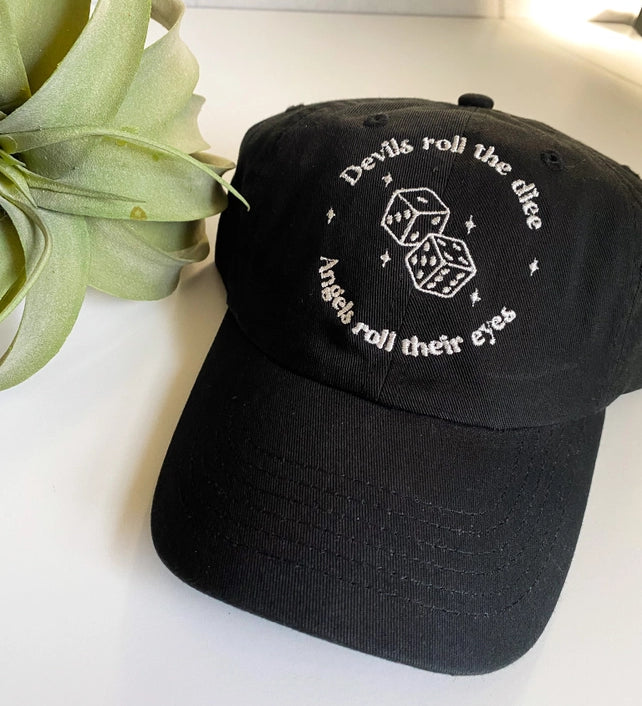 Black 'Devils Roll the Dice' Hat