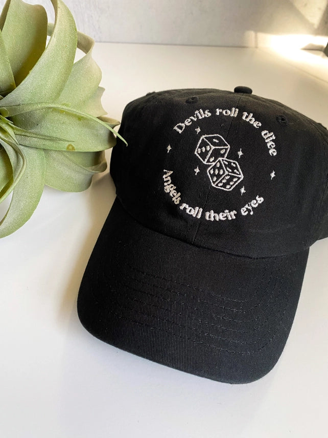 Black 'Devils Roll the Dice' Hat