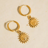 Sun Hoop Earrings