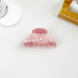 Pink Bride Claw Hair Clip