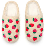 Strawberry Fuzzy Slippers