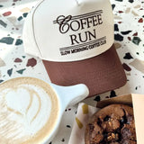 Coffee Run, Slow Morning Coffee Club, Vintage Trucker Hat