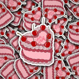 'Love Urself' Cherry Cake Vinyl Decal Sticker