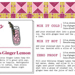 Camp Craft Hibiscus Ginger Lemon Cocktail Infusion Kit